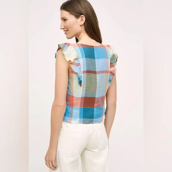 Anthropologie Maeve Drive-In‎ Plaid Tank - Picture 2 of 10